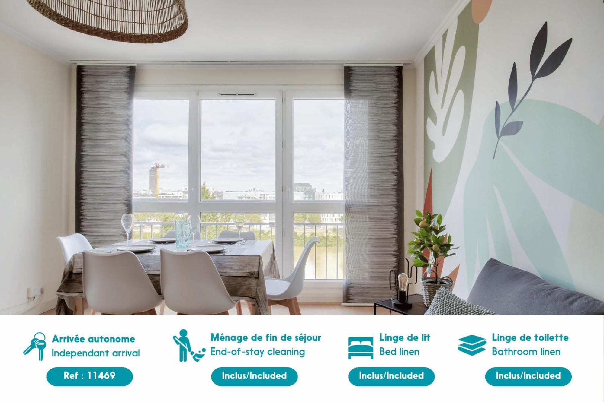 Escapade Sur L'Ile De Nantes Avec Vue Sur La Loire Apartment ภายนอก รูปภาพ